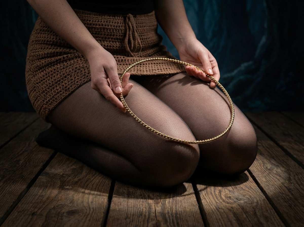 vergoldet 24 Karat Kupfer Lost Cubit Tensorring Classic (3mm) auf Teppich. Produktfoto, in der Hand