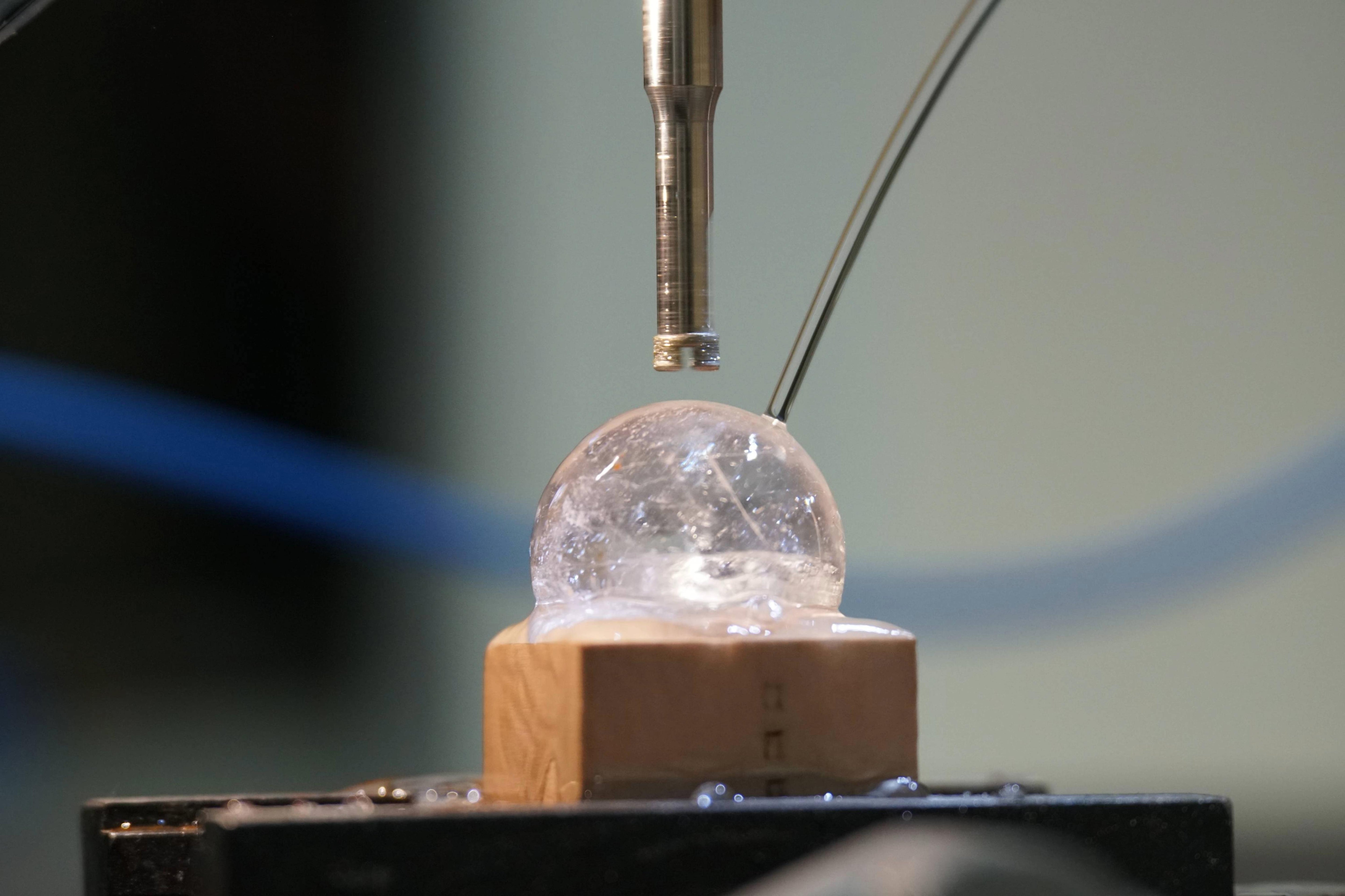 Kristallkugel bohren